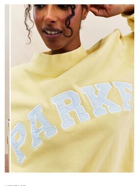 Parke Birthday heritage mockneck in Banana Cream